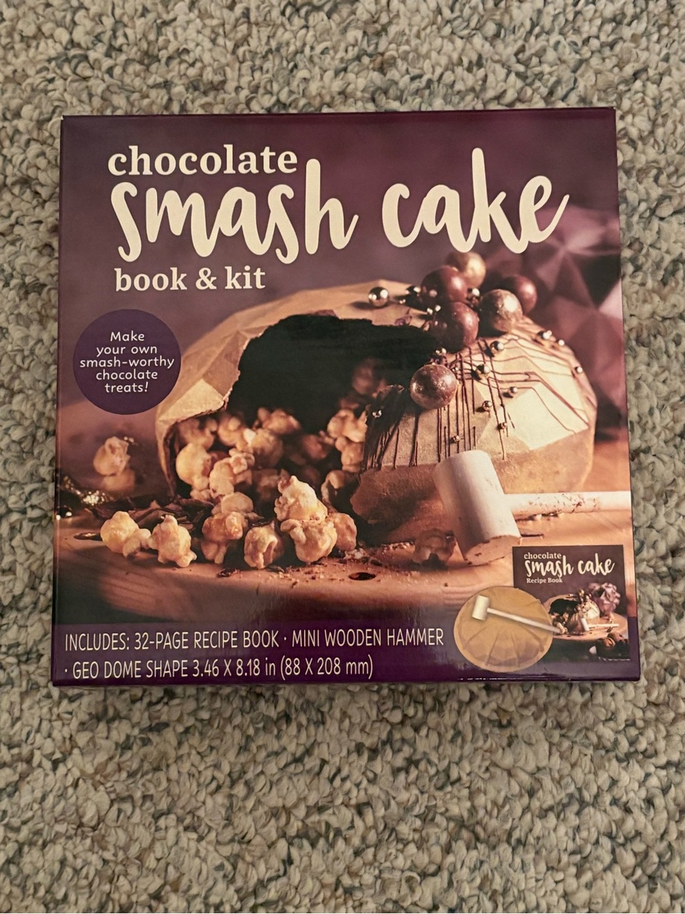 Chocolate Smash Cake Book Kit Set